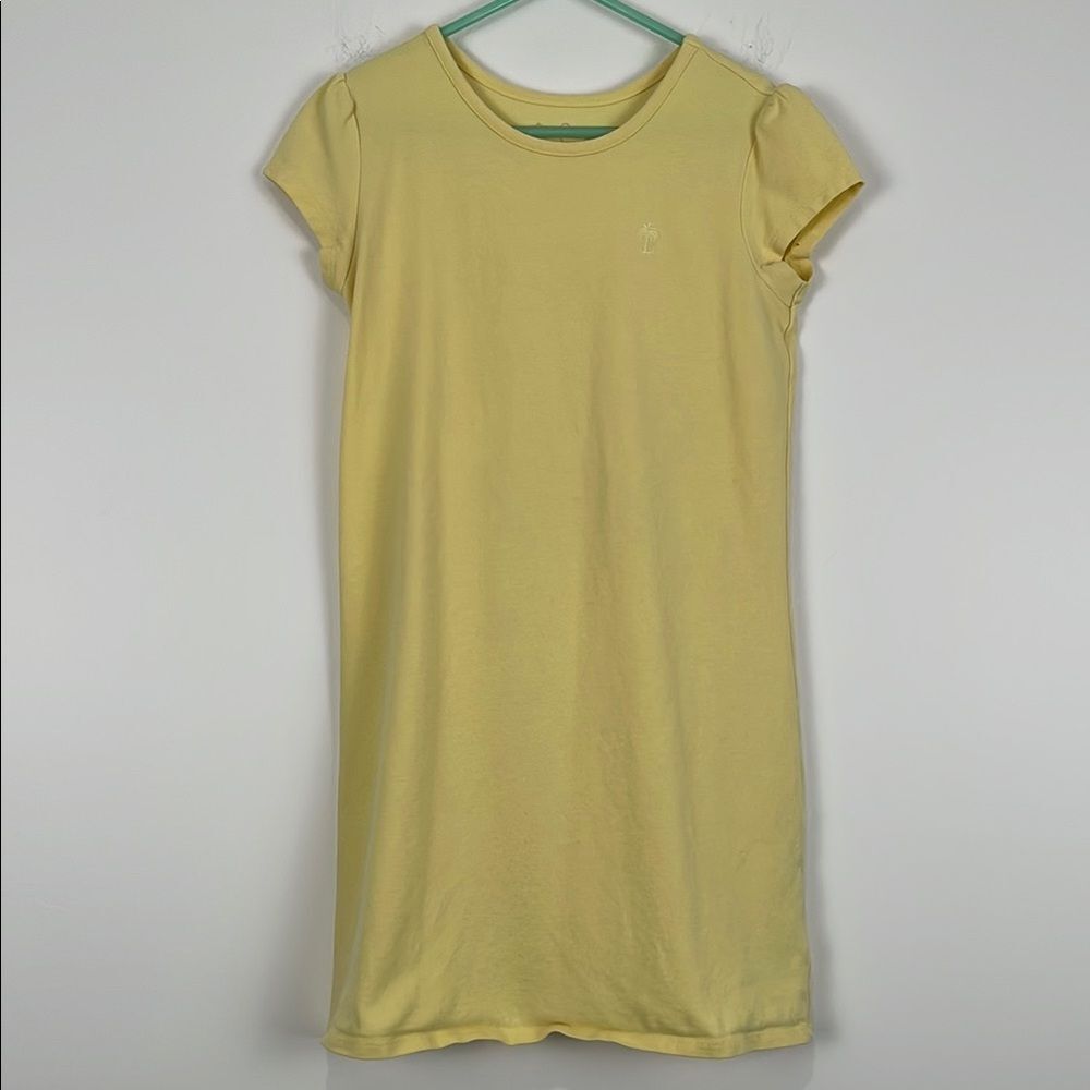 Lilly Pulitzer Girl’s 8-10 Dress Yellow Collar Short Sleeve Summer Spring
